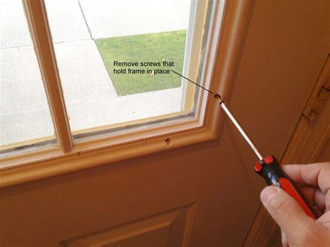 steel door window trim replacement